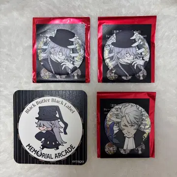 흑집사 Black label 장의사 언더테이커 캔뱃지 코스터