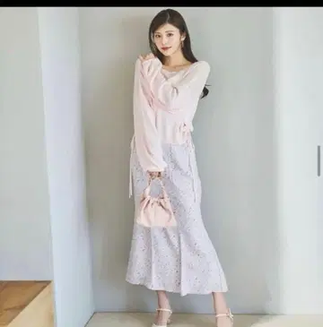 릴리안 캐럿 스팽글 니트 핑크