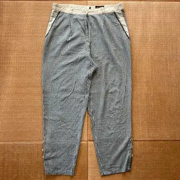 깅엄 체크 팬츠 파자마 팬츠 포커즈 츠카사