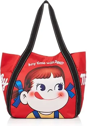 택 포함 새상품 페코짱 벌룬 토트백