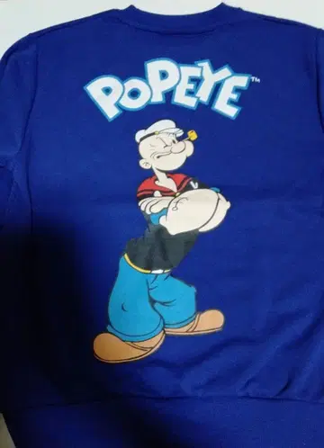 택 포함 새상품 뽀빠이 트레이닝복 맨투맨 남성용