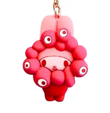 최애 컬러 산리오 미야쿠미야쿠 변신 입체 마스코트 키링 마이멜로디