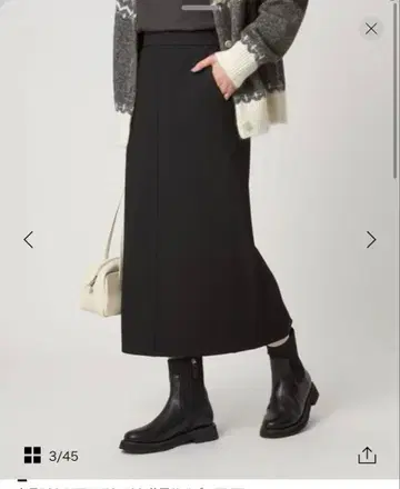 새상품 미사용 그린라벨 올마이 안기모 타이트 스커트