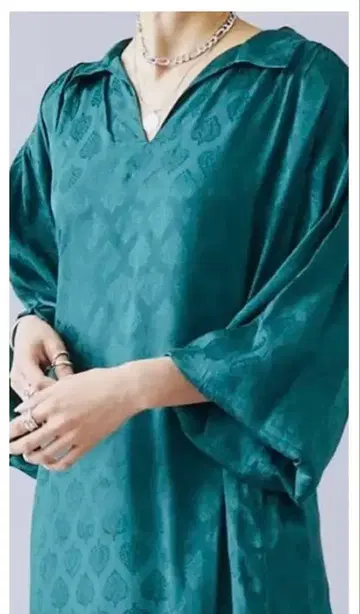 Sara malika 다크 그린 롱 원피스