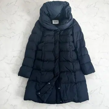 ROPE 로페 숄 후드 다운 코트 네이비 계열 아우터 롱