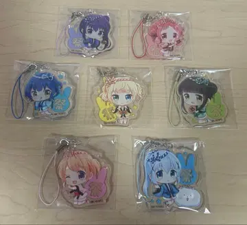 주문은 토끼입니까? 키링 (전 7종) 세트.