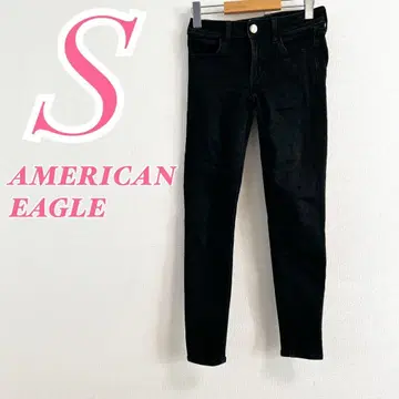 AMERICAN EAGLE 아메리칸 이글 블랙 데님 팬츠 S