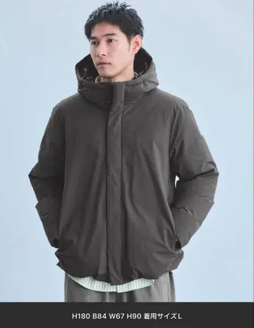 green label relaxing T/W 후드 다운 블루종 XL