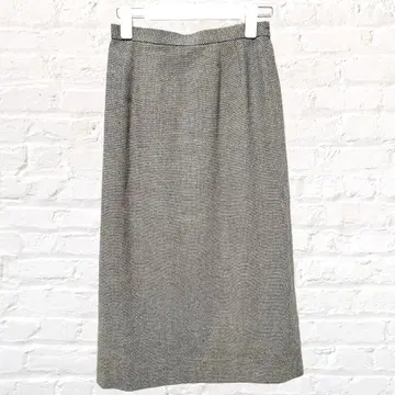 레포르테 타이트 스커트 하이웨스트 트위드 백 슬릿 포멀