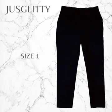 저스길리티 심플 무지 허리밴딩 블랙 스키니 팬츠 S 고품질