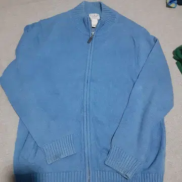 L.L.Bean 100% 코튼 지퍼 스웨터 M