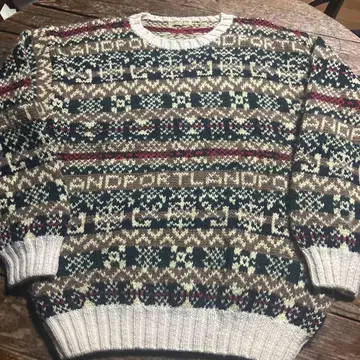 PORTLAND 포틀랜드 노르딕 울 니트 스웨터 L 사이즈