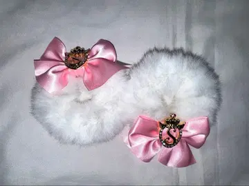 스토푸리 사토미군 퍼 리본 스크런치