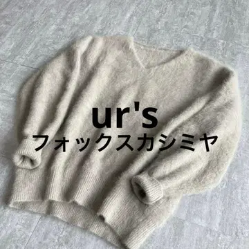 [ 새상품급 ] ur's 유어즈 폭스 캐시미어 니트 S 그레이지