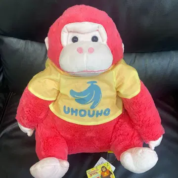 우호우호 고릴라의 고리군 T셔츠 울트라BIG 봉제 인형 핑크