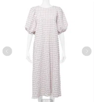 gelato pique 깅엄 체크 드레스 핑크