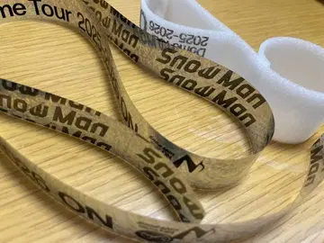 SnowMan 라이브 투어 2025 ON 은색 테이프 & 음표 세트