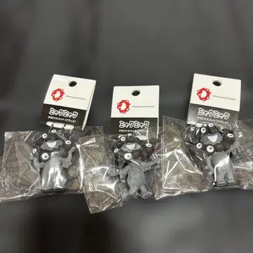 검정 미야쿠미야쿠 PVC 마스코트 블랙 키링 ABC 3종 세트