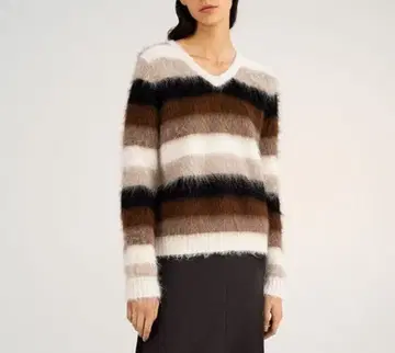 [ 인기 ] 최근 모델 띠어리 니트 AIRY ALPACA 알파카 보더