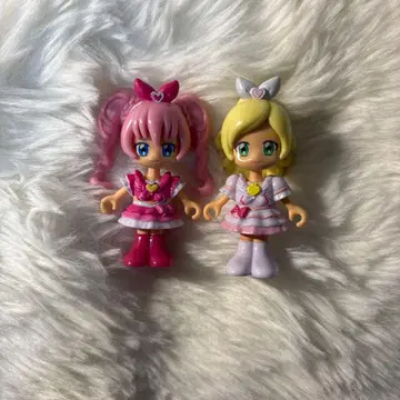 프리큐어 피규어 세트 핑크 화이트