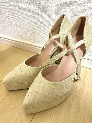 브라이덜 신발 23.5cm 신부 여성용 화이트