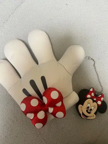 미니 마우스 손 장갑 한 손 미니 키체인