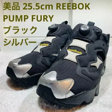 새상품급 25.5cm REEBOK PUMP FURY 블랙 실버 블랙 실버