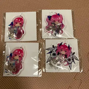 사운드볼텍스 볼테 복권 아크릴 키링 4개 세트