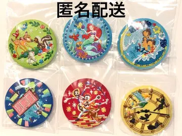 디즈니 자수 캔뱃지 2 6종 세트