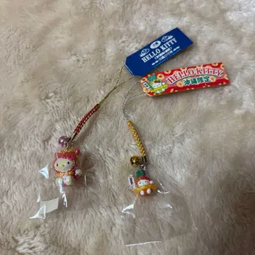 [ 지역 한정 키티 ] 오키나와 스트랩 2개 세트