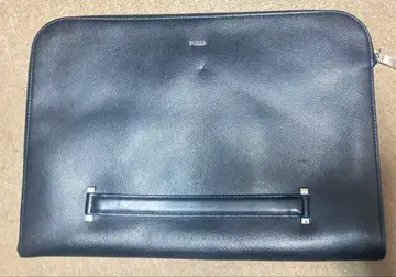 FURLA 블랙 가죽 클러치백