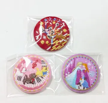 디즈니 자수 캔뱃지 겨울왕국 리멤버 미 아리스토캣 3개