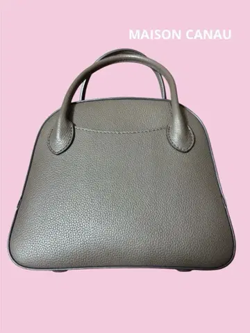 MAISON CANAU 라운드 보스턴 S 백 그레이