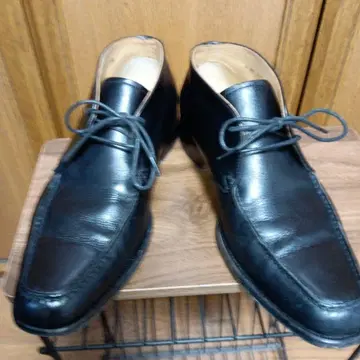 REGAL 블랙 하이컷 드레스 슈즈