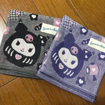 쿠로미 달마 거즈 손수건 2색 세트