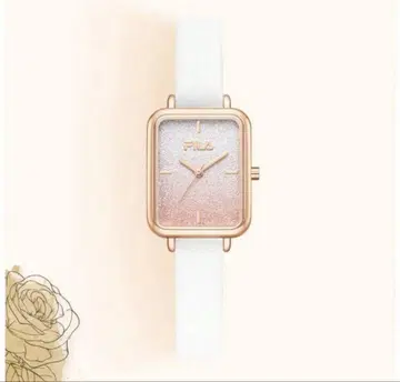 로즈 골드 스퀘어형 손목시계