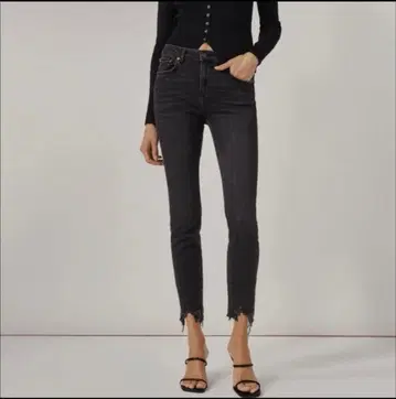 ZARA 더 스키니 펄 블랙