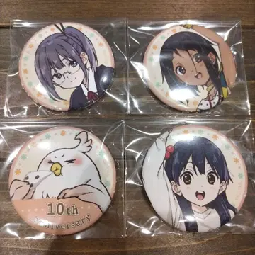 타마코 마켓 캔뱃지 4개 세트