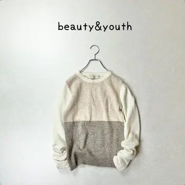 Beauty&youth 유나이티드 애로우즈 배색 니트 스웨터