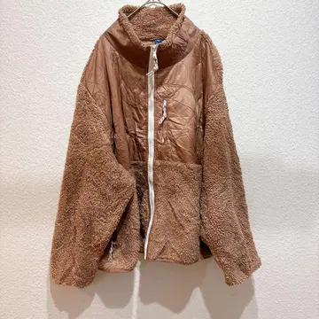 브라운 플리스 자켓 XXL