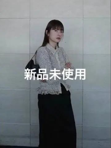 CLANE MIX MESH GATHER SHIRT 미사용품