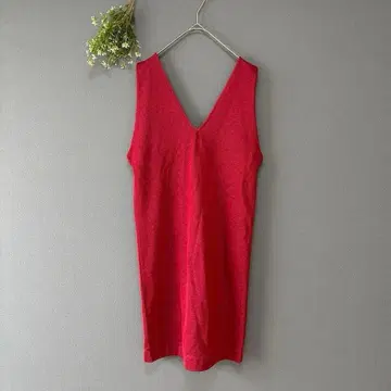 로즈버드 [F] 새상품 압도적인 존재감 코튼 혼방 타이트 오버롤 스커트