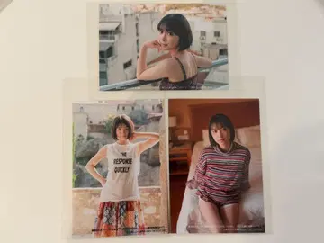 후지사키 유미아 생사진 세트 3매 이벤트 한정판