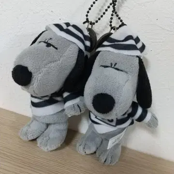 스누피 죄수복 봉제 인형 USJ 할로윈 유니버셜 세트