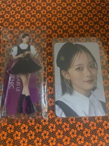 GENIC 우이 유라 아크릴 스탠드 트레이딩 카드 CIRCLE