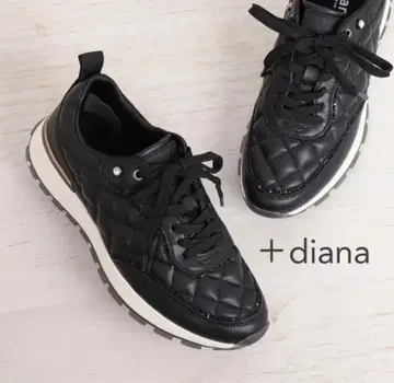 [ 새상품 미사용 ] 플러스 다이애나 스니커즈 블랙 24.0cm