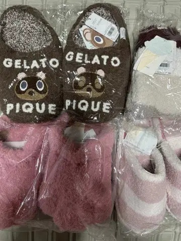 젤라또피케 룸슈즈 3종 삭스 세트 택 포함 미사용 새상품