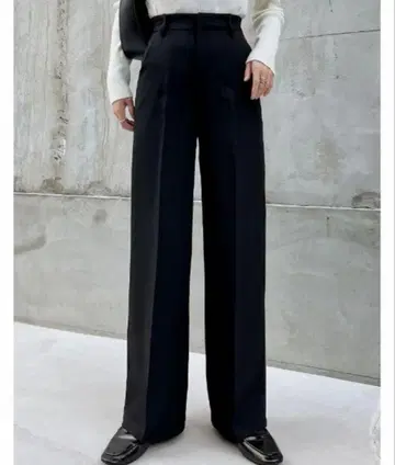 Re:EDIT 컷 트윌 센터 프레스 컬러 슬랙스