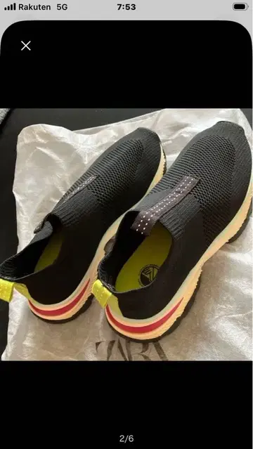 ZARA 삭스 스니커즈 37 사이즈