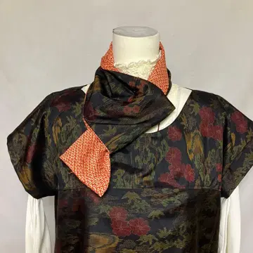 기모노 리메이크//오시마 명주//튜닉 목도리 포함 NO330